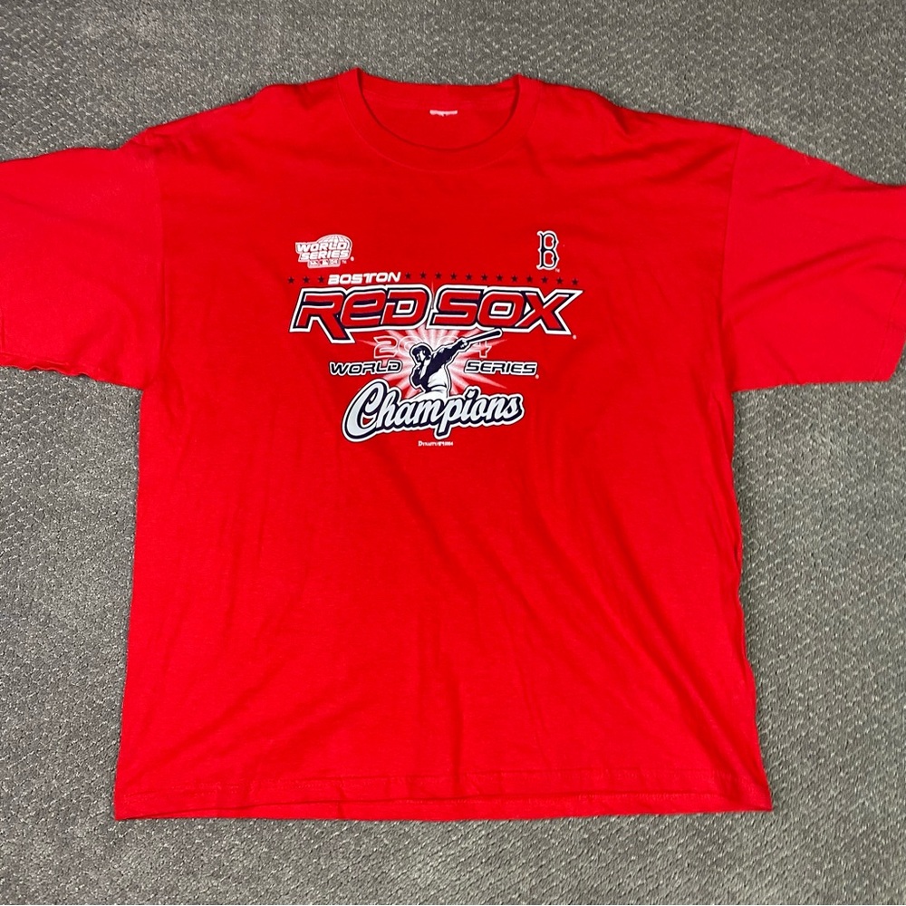 Vintage Boston Red Sox 2004 World Series Champions T Shirt Men's 2XL